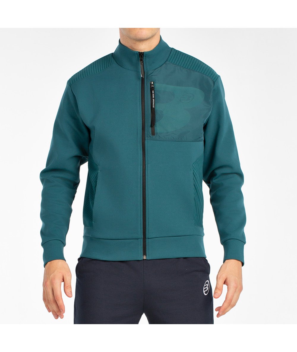SUDADERA BULLPADEL BREEN VERDE OSCURO