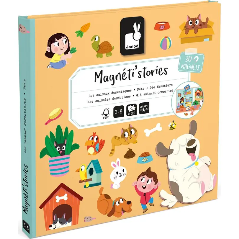 Spielset 30-teilig Magnetistories Haustiere