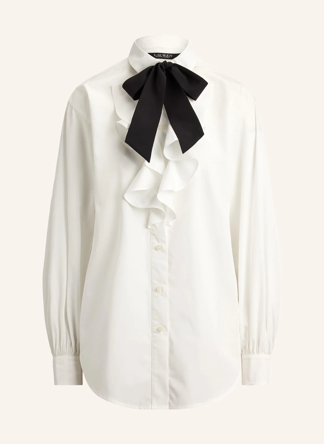 LAUREN RALPH LAUREN Hemdbluse mit abnehmbarer Schluppe