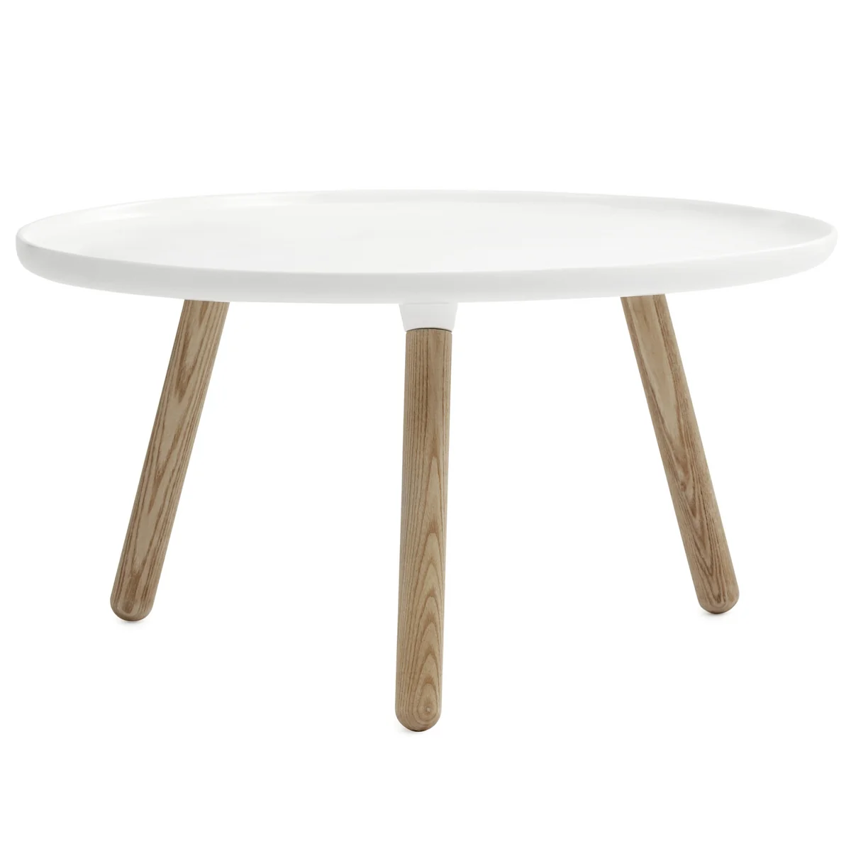 Normann Copenhagen - Tablo Ø 78 cm, weiß / natur