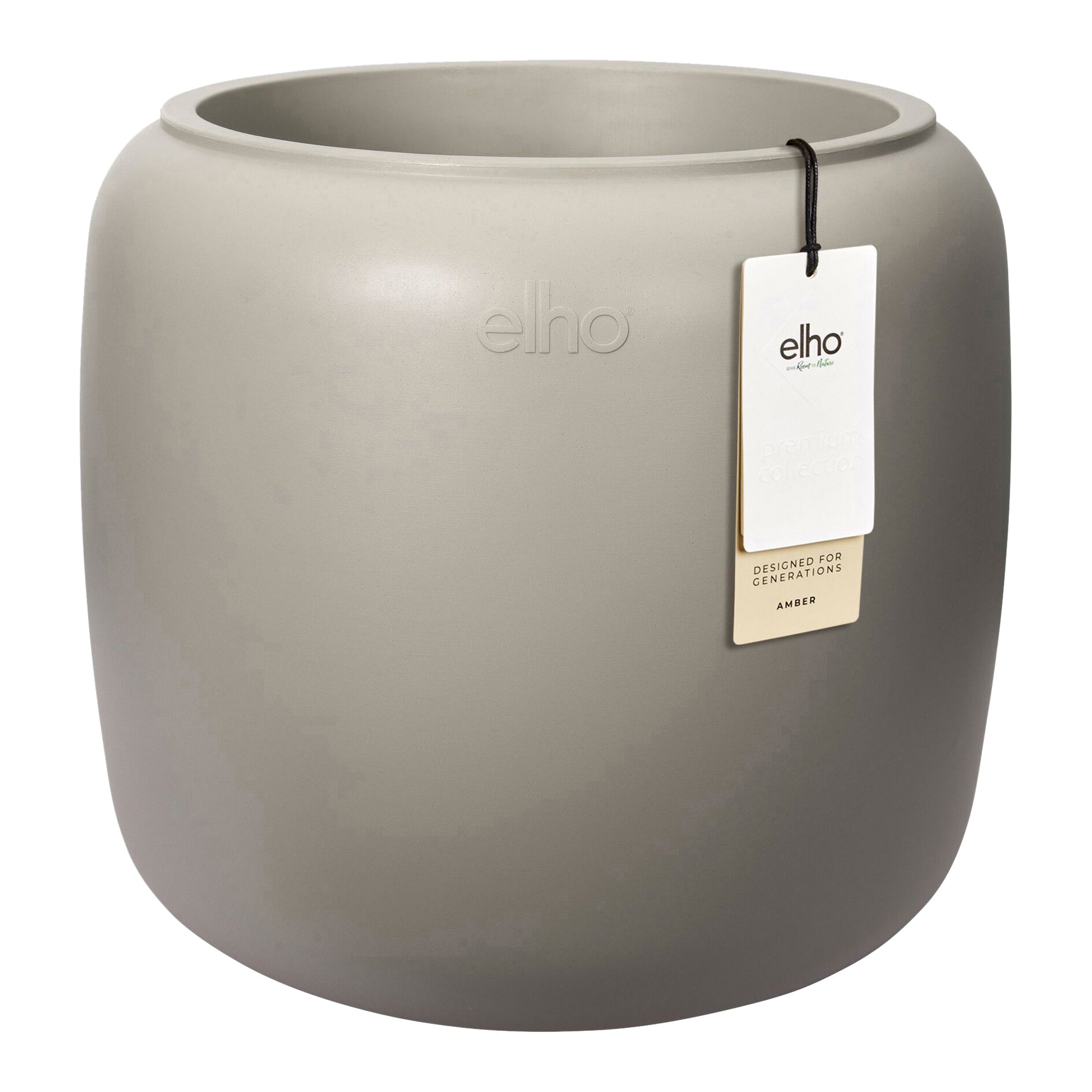 Elho Amber Beads Small 40 - Balanced beige - L 39 x B x H 35 cm - Binn