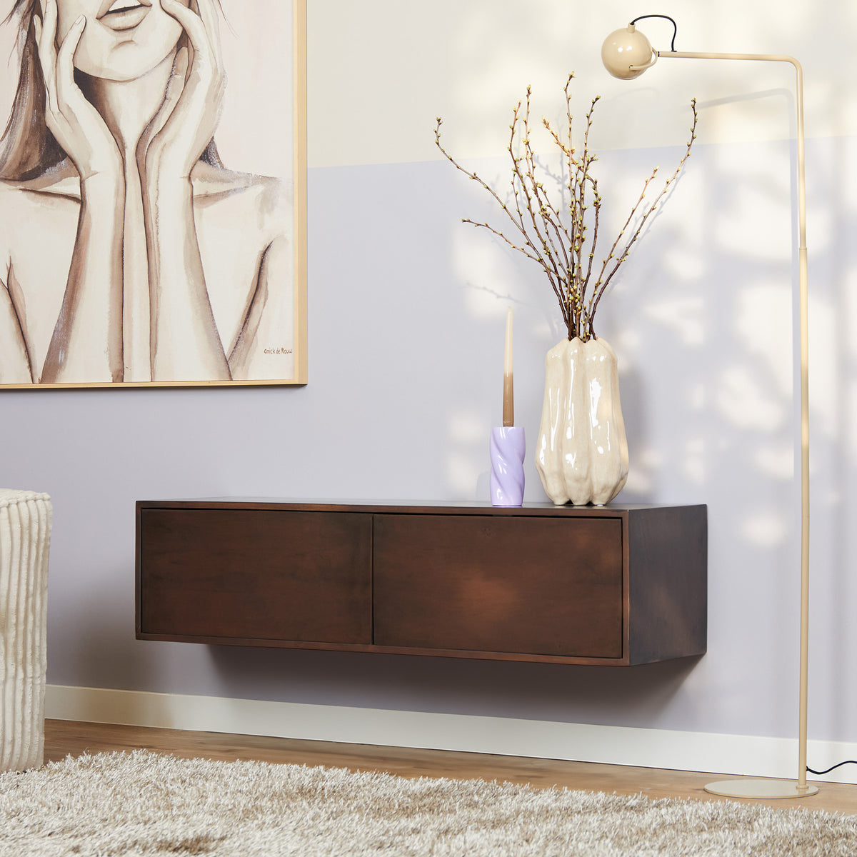 Starfurn tv meubel Vision - bruin - 30x120x35cm