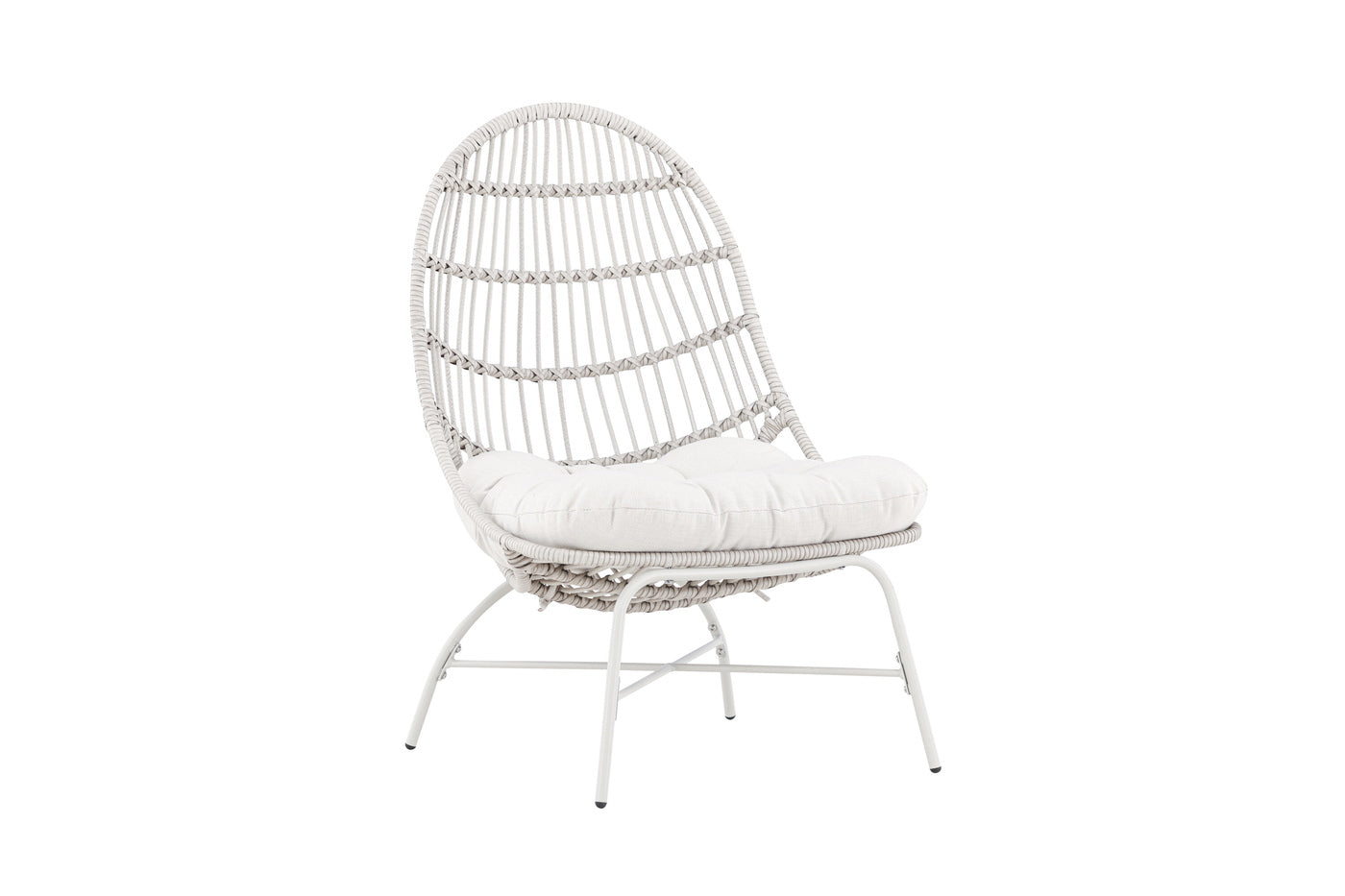 Fjôrd - Loungestoel Beige Metaal - Paul