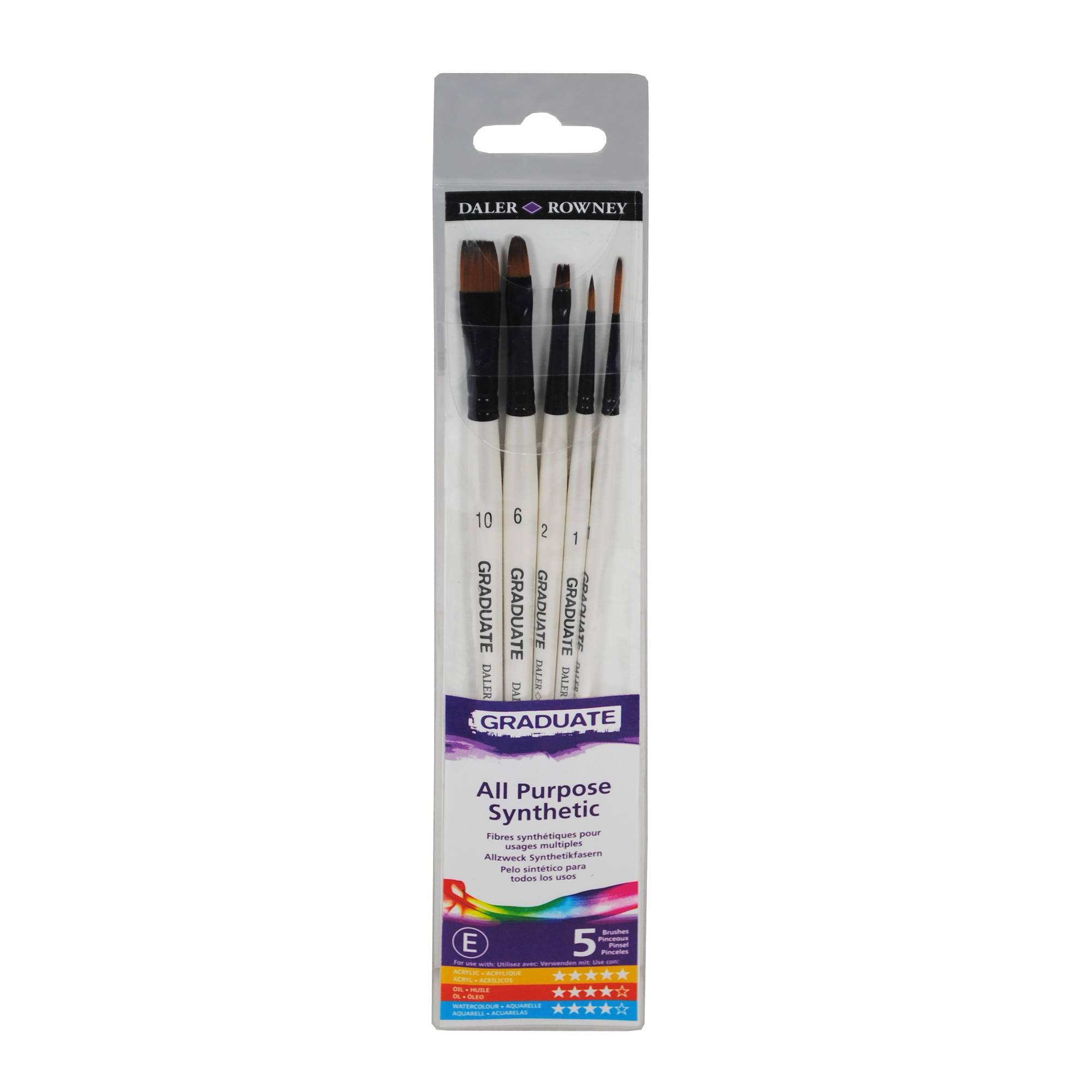 Daler-Rowney Graduate Classic 5 Brush Synthetic Set