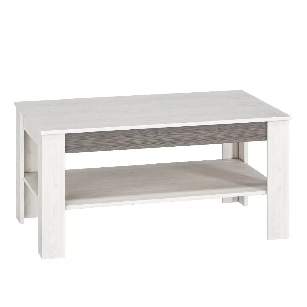 Ława BIANKA 114x67 sosna śnieżna/szary