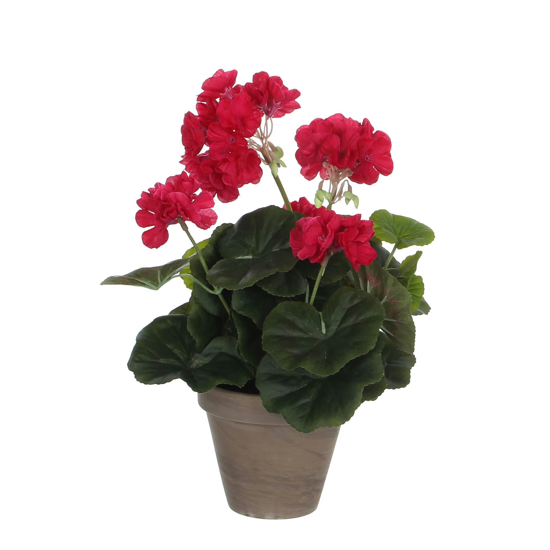 - Géranium artificielle rose foncé en pot H34