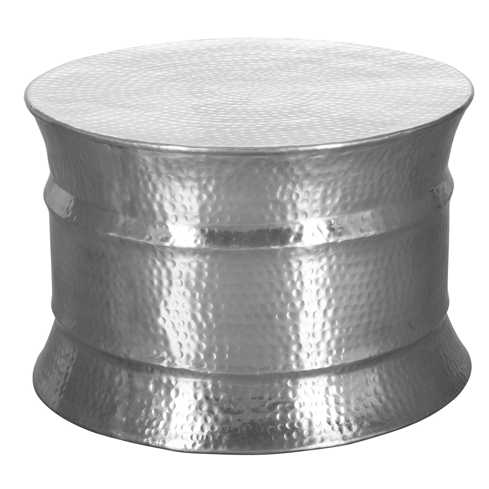 FineBuy Stolik kawowy metal srebrny