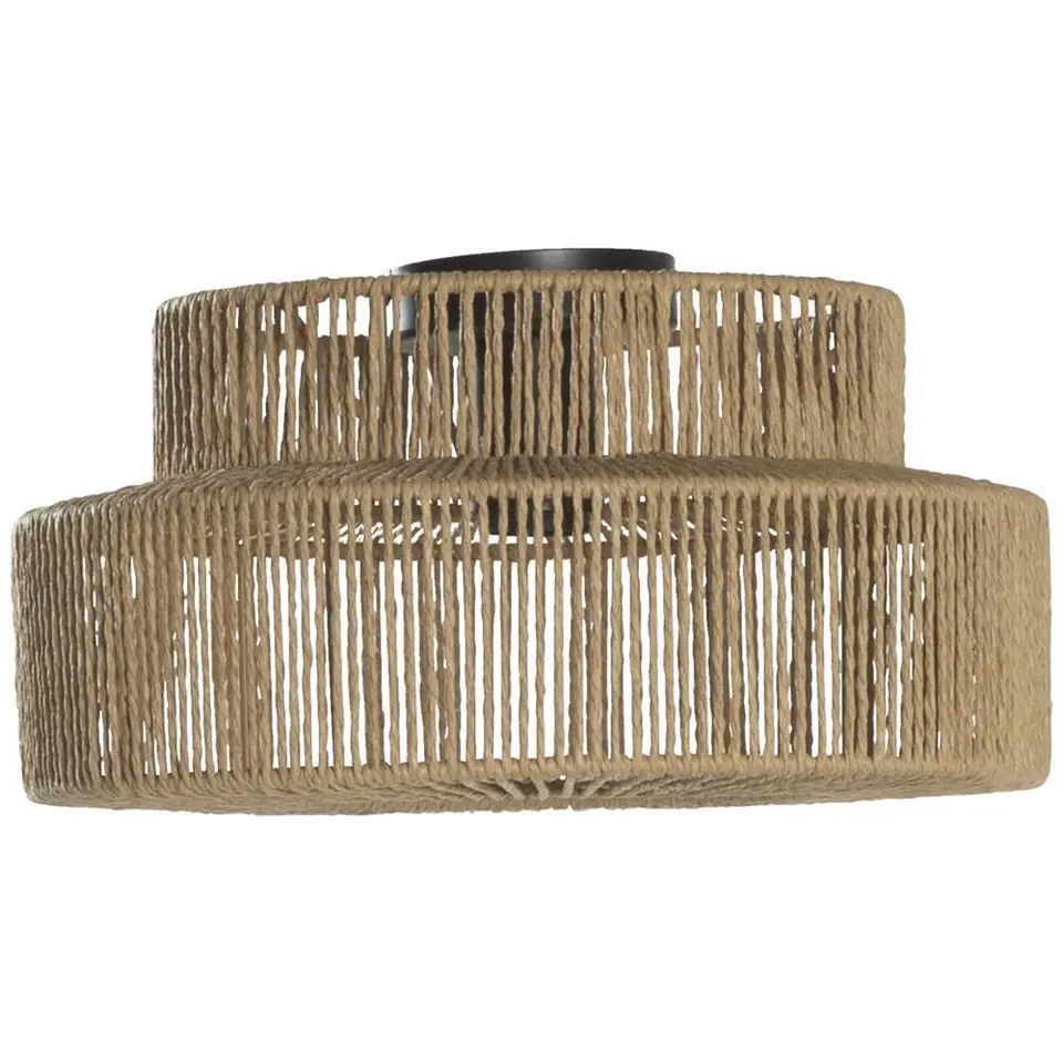 Plafonniere Willow - naturel papier - E27 - 18x&Oslash;35 cm