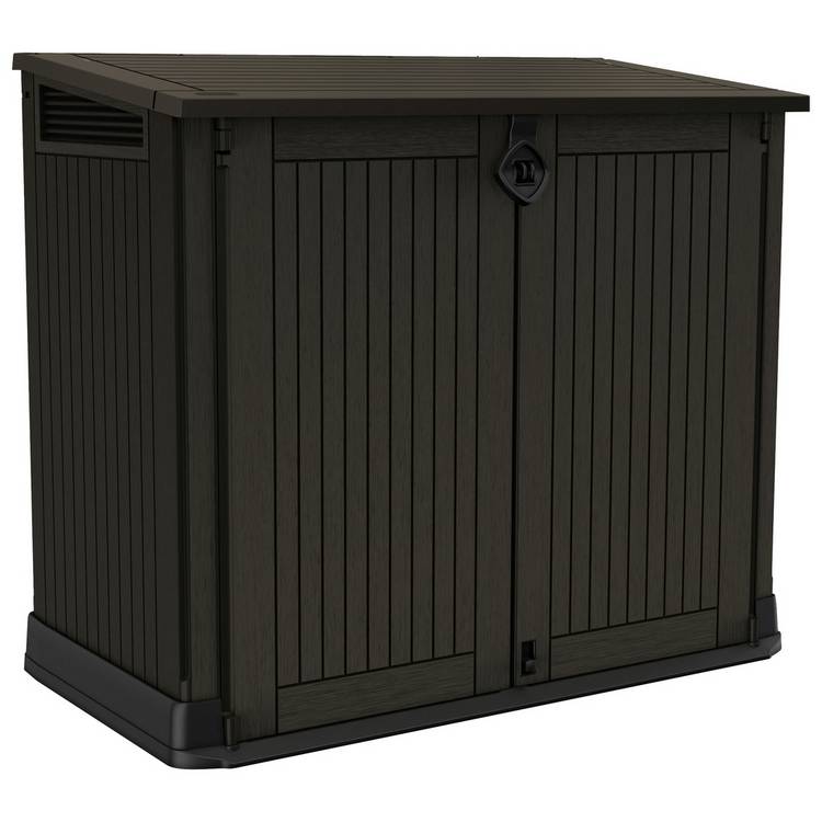 Keter Store It Out Midi 880L Garden Storage Box -Brown