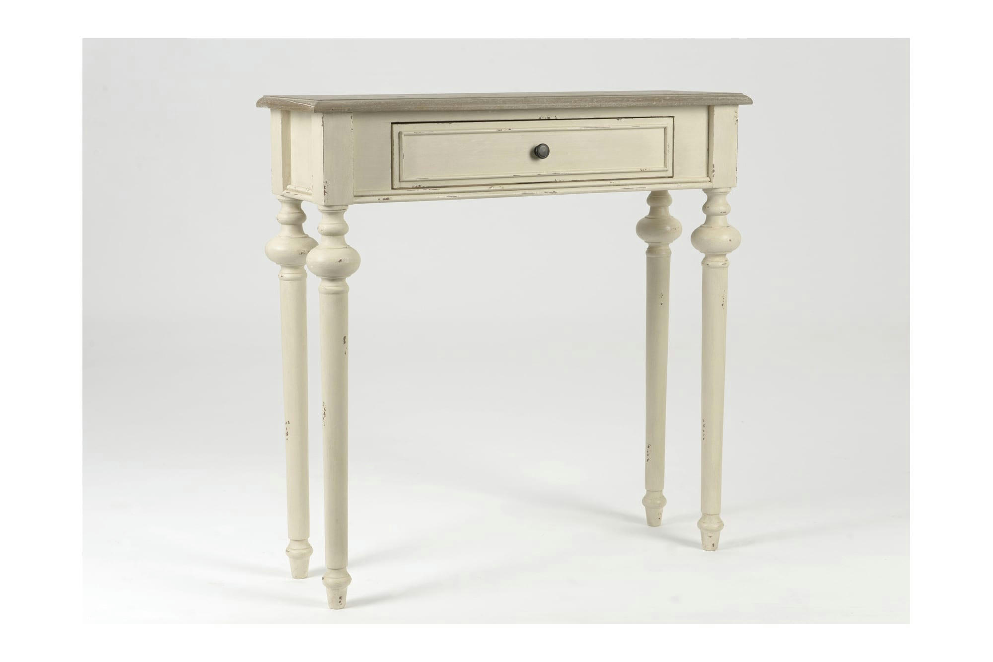 NEYLA - Console en bois 1 tiroir L80