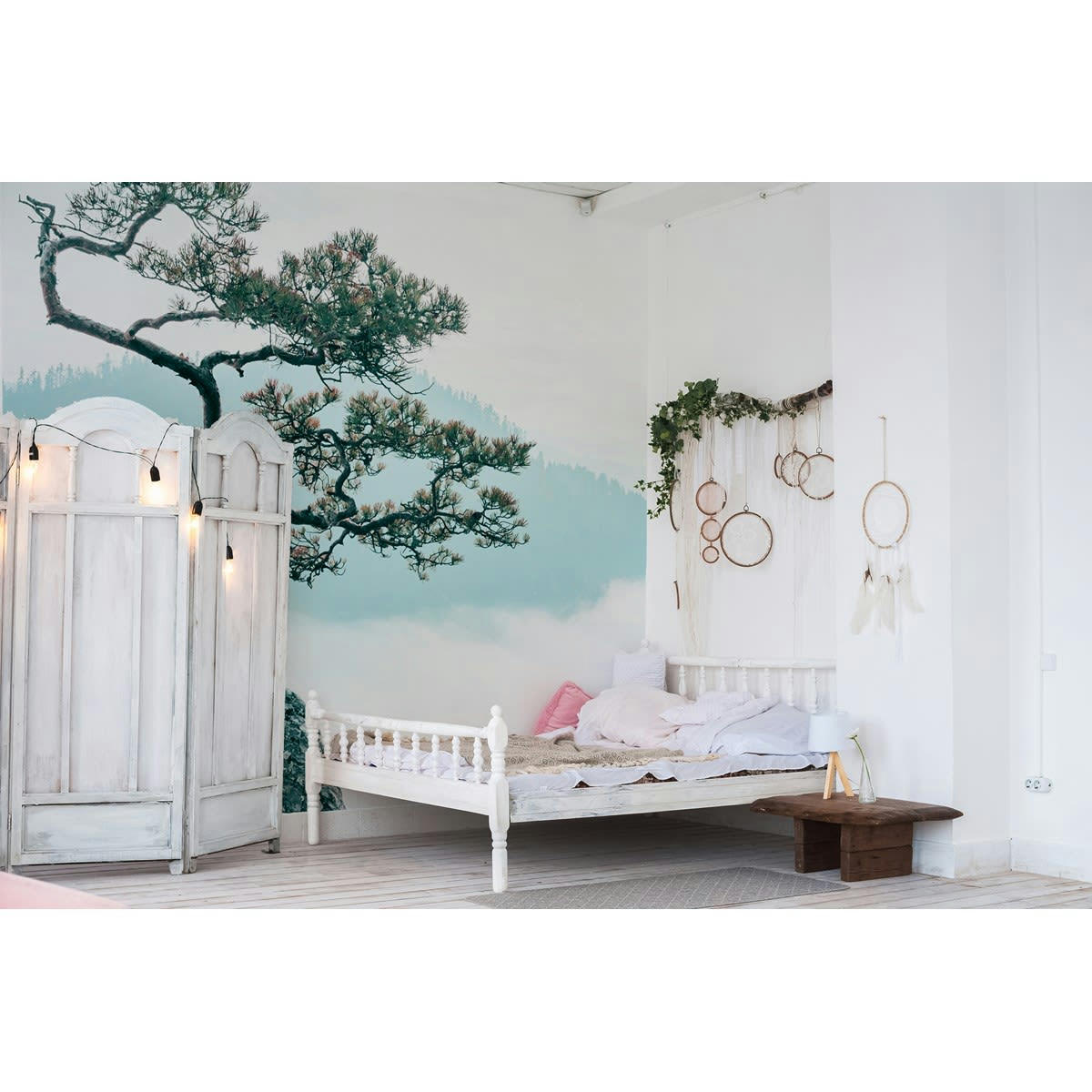 ARMANI - Papier peint panoramique en Papier Blanc  384x270