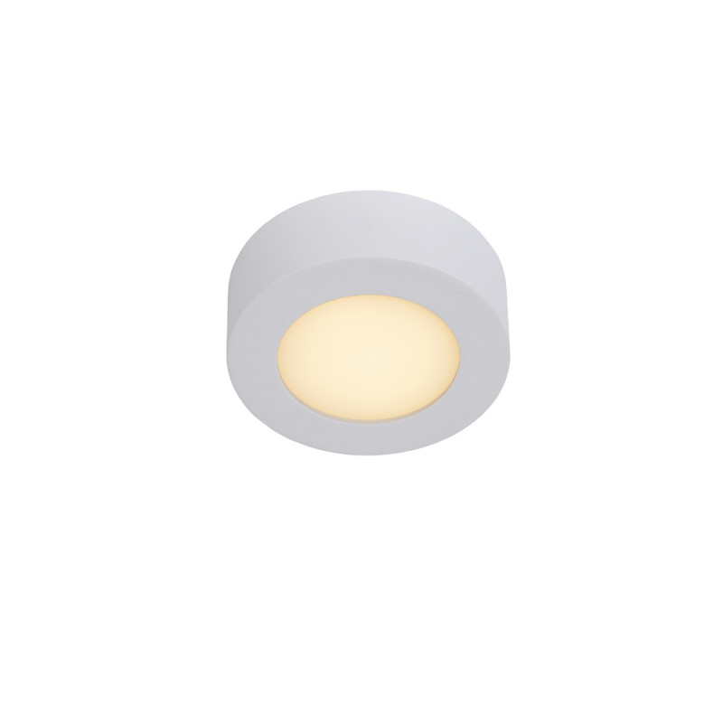 Plafonnier LED pour salle de bain Brice rond blanc 471 lm 8 W LUCIDE