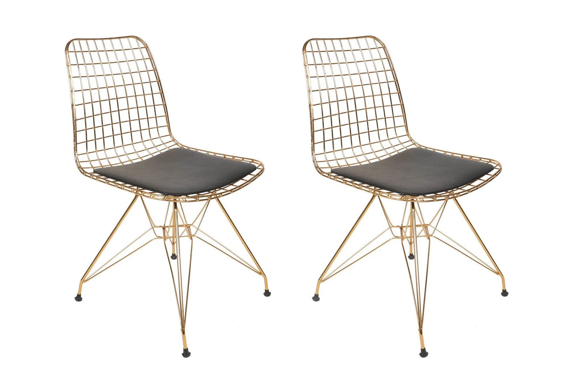 Set van 2 eetkamerstoelen Darne leer