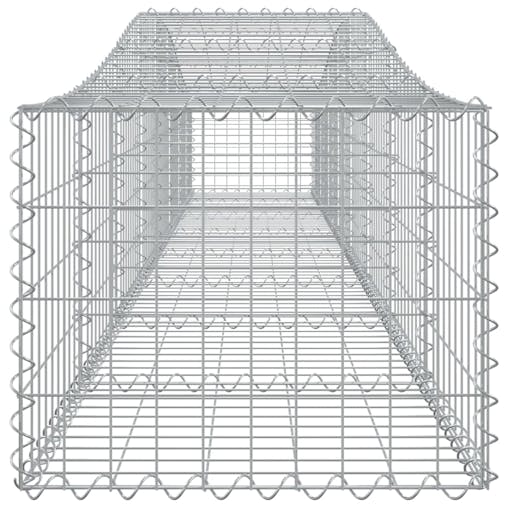 NNEVL Arched Gabion Baskets 3 pcs400x50x40/60 cm Galvanised Iron
