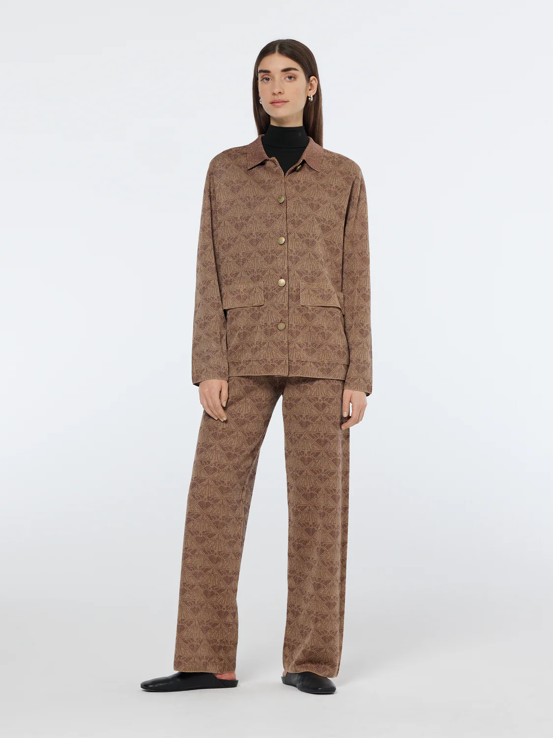 Monogram Jacquard Knit Jacket