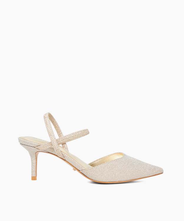 Classical Gold - Stiletto Heeled Courts