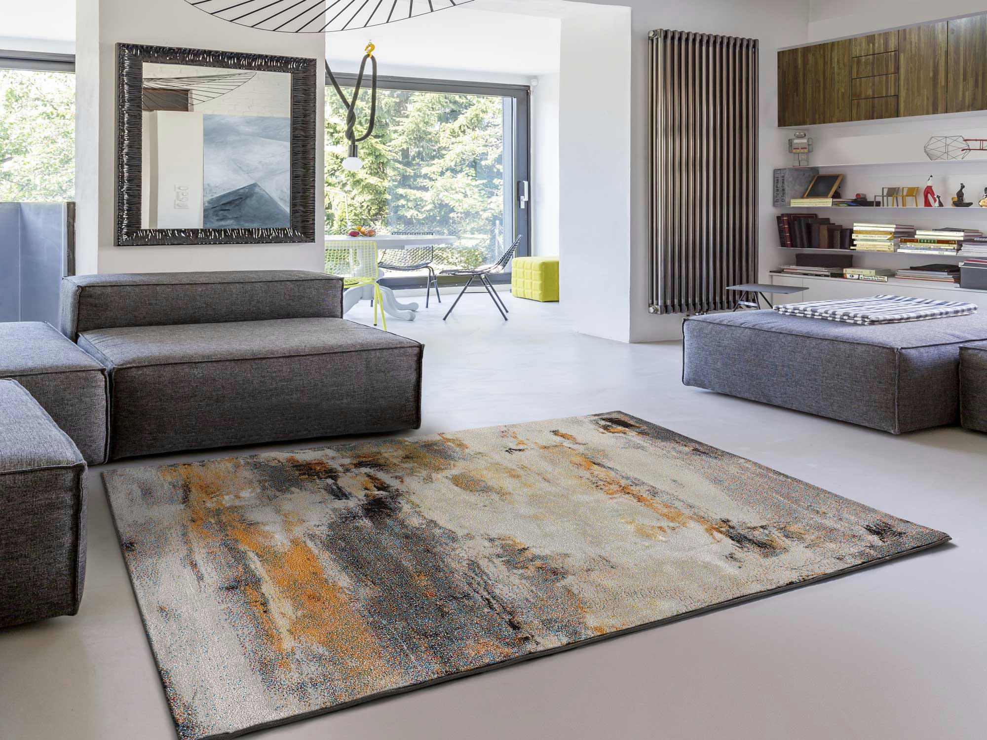 EIDER - Tapis design abstrait multicolore, 160X230 cm