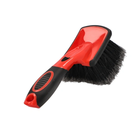 Waschbürste, schwarz/rot