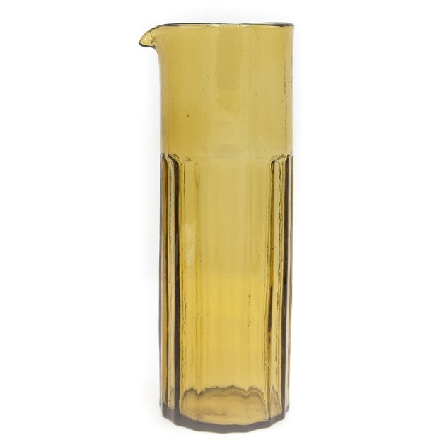 Brût Homeware karaf Reed - amber - gerecycled glas