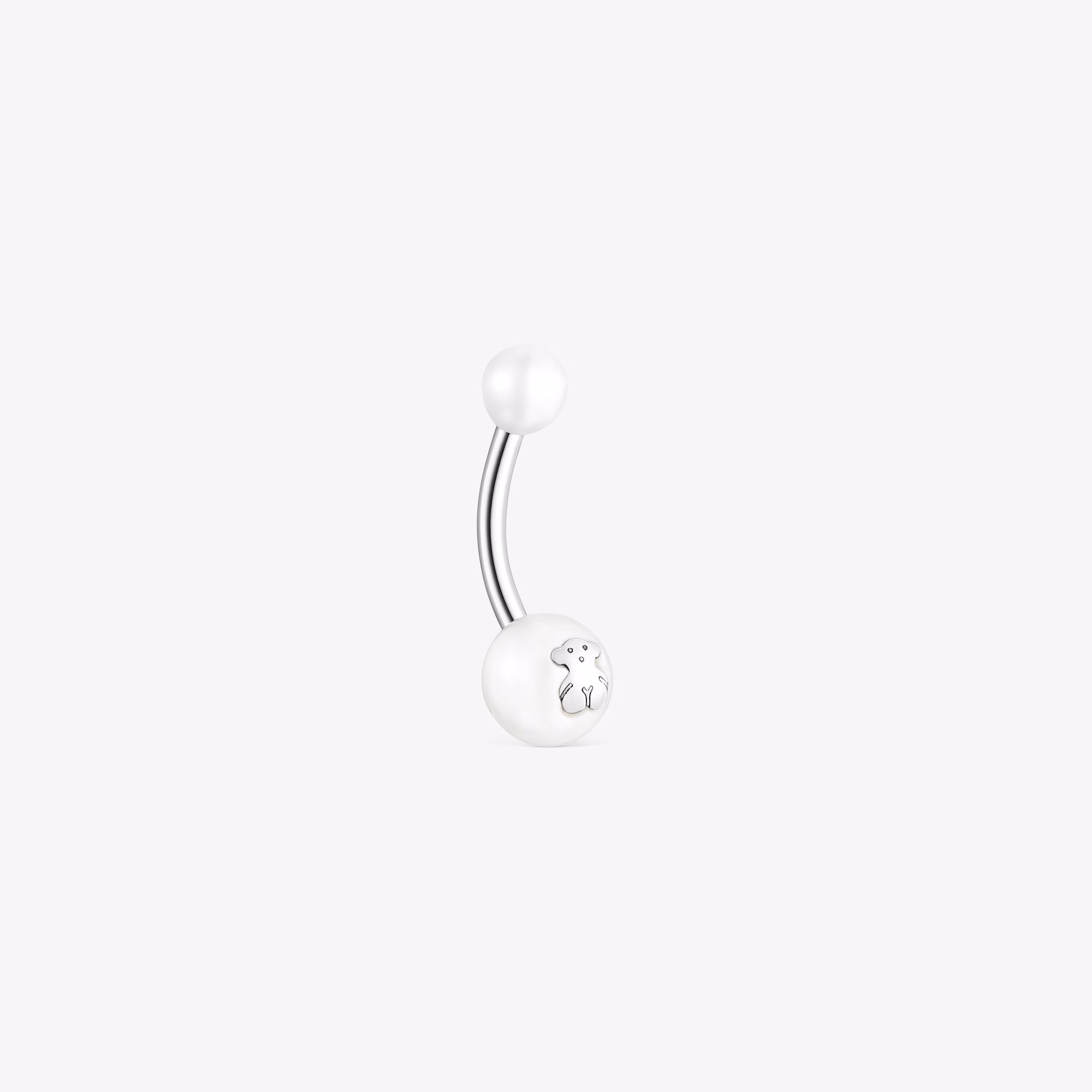 Piercing de ombligo TOUS Pearl de acero y perlas