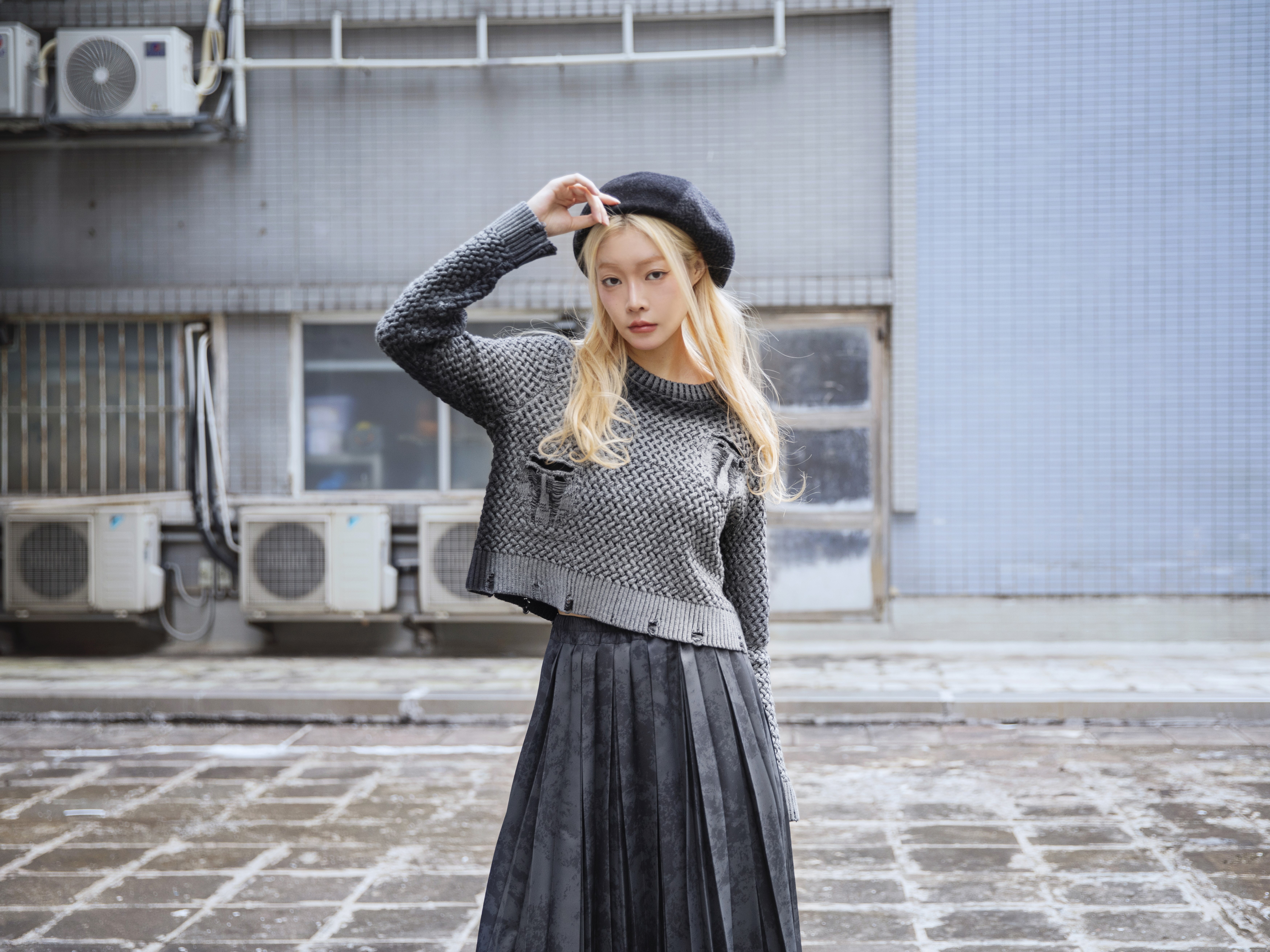 Spray-paint effect sweater - 25WRT330U