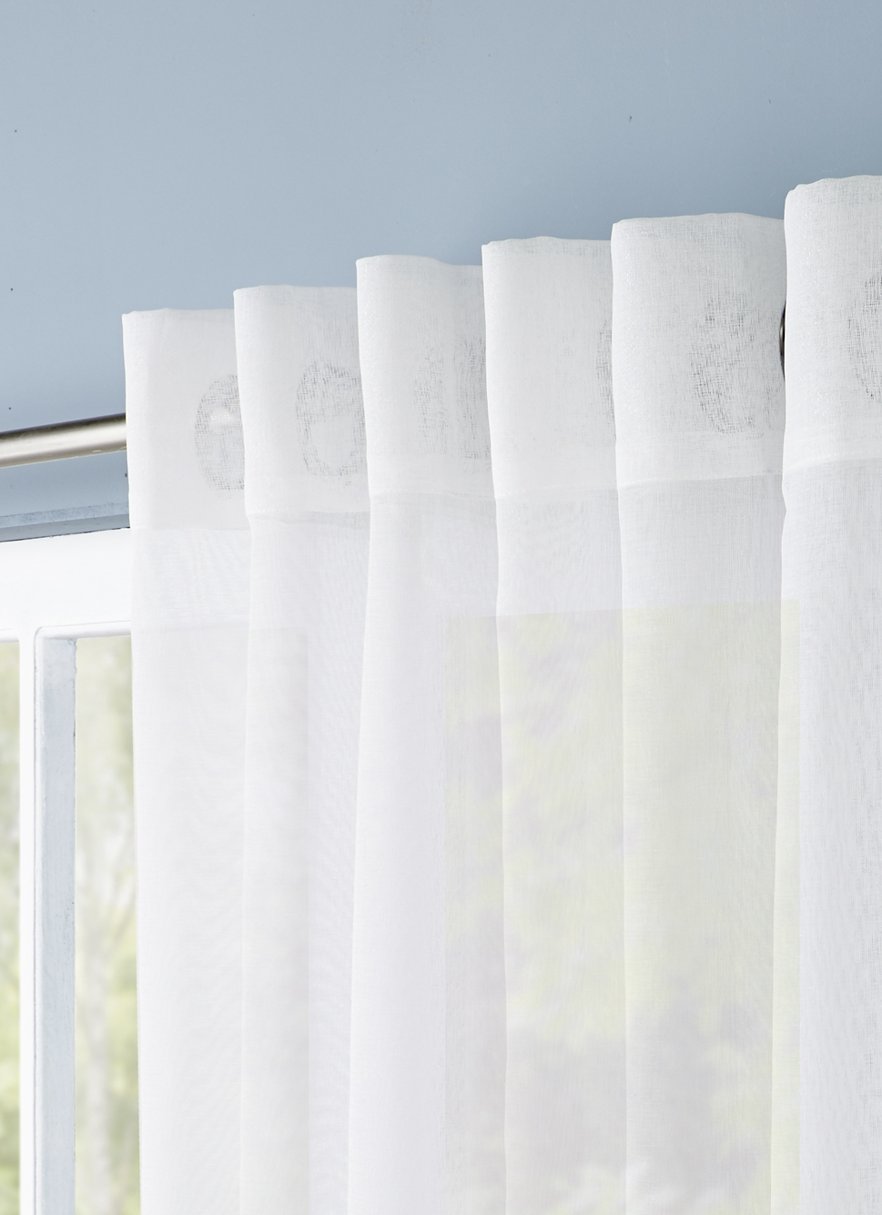 VOILAGE UNI - L300CM BLANC