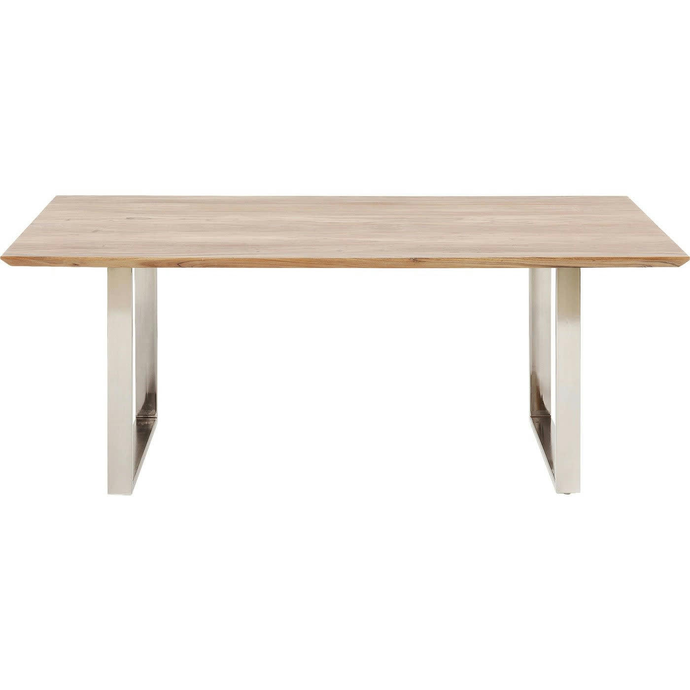 SYMPHONY - Table Symphony acacia chrome 200x100cm Kare Design