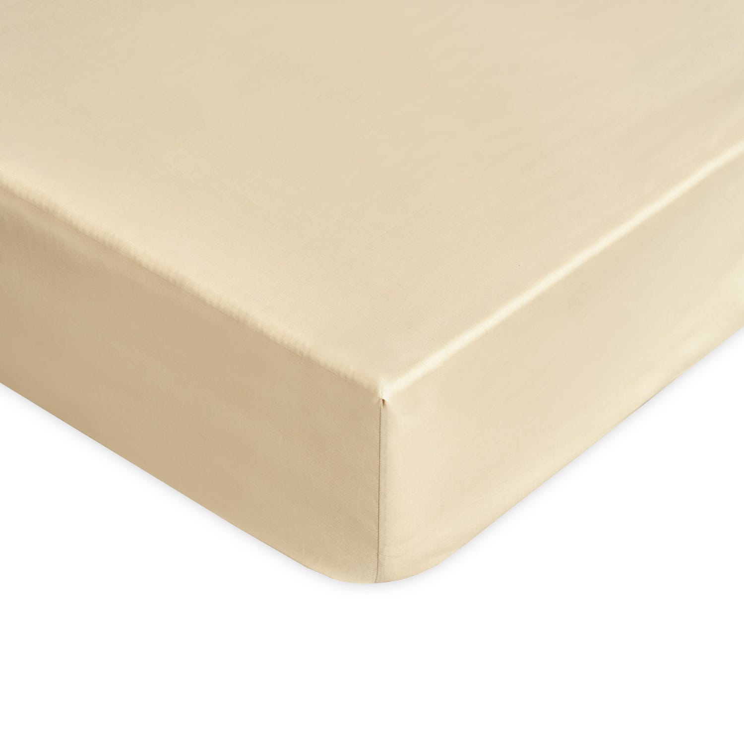 Lenzuolo con angoli singolo cotone beige Aurora Biancoperla
