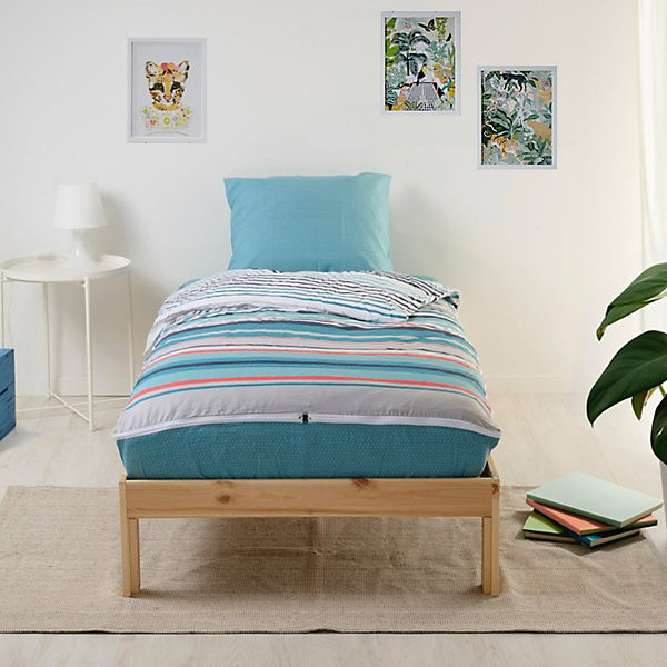 Caradou Parure de lit Enfant 90x190cm Avec Couette Imprimé Ritmo