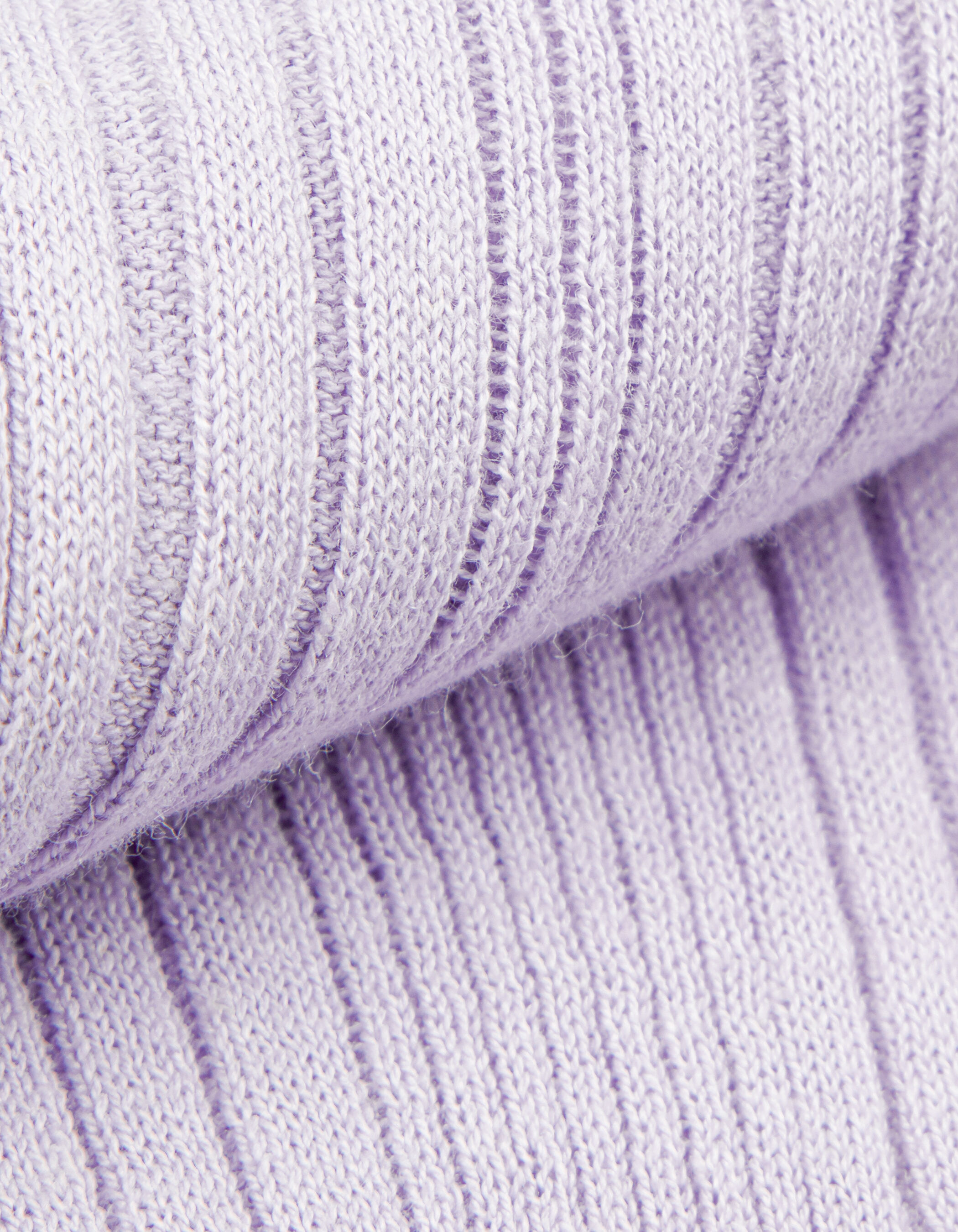 Pull sans manches lilas maille côtelée Femme