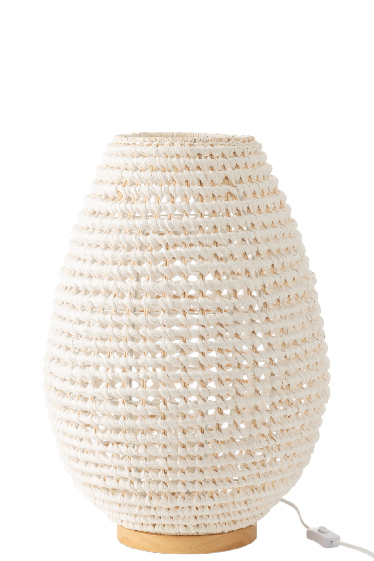 J-Line lamp Getwist - metaal - wit