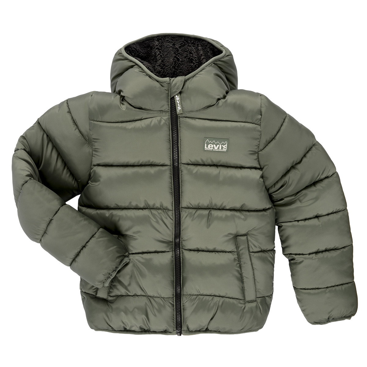 Levi's - SHERPA LINED MDWT PUFFER - Kaki
