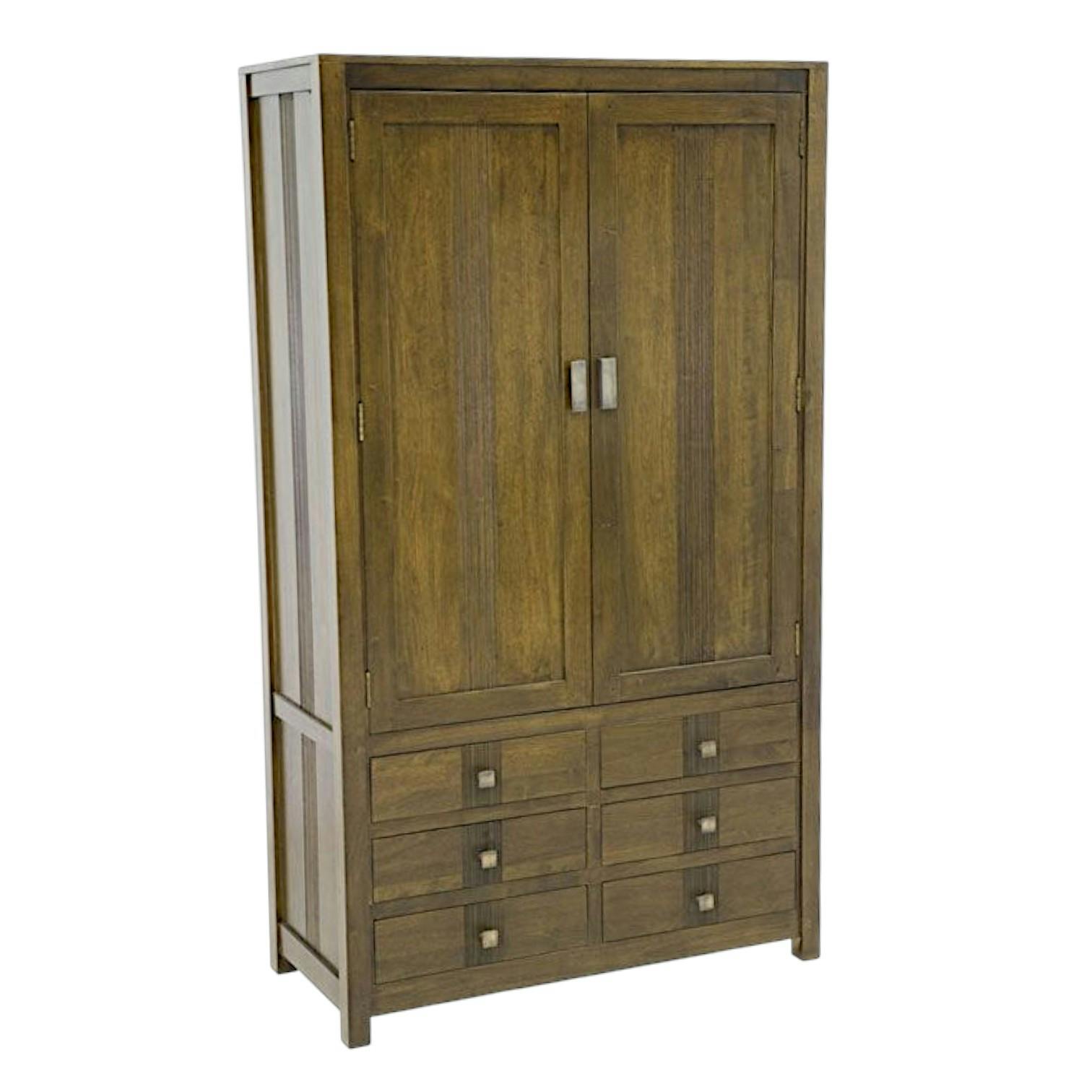 Armoire hévéa 6 tiroirs 100x175cm GALA