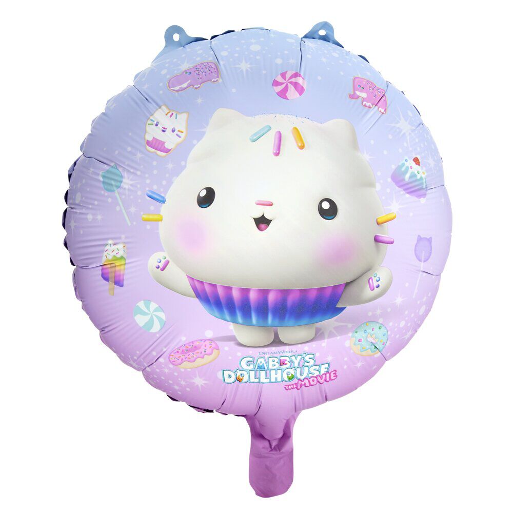 Ballon Gabby Chat aluminium rond Ø45cm