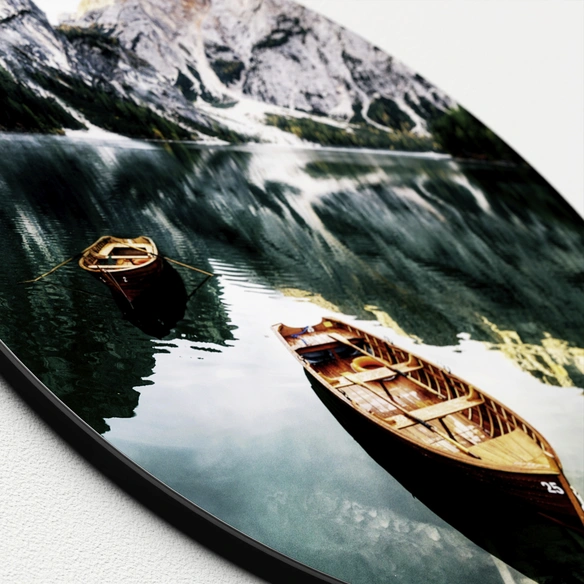 Glasbild »Wildsee III«, mehrfarbig, Digitaldruck
