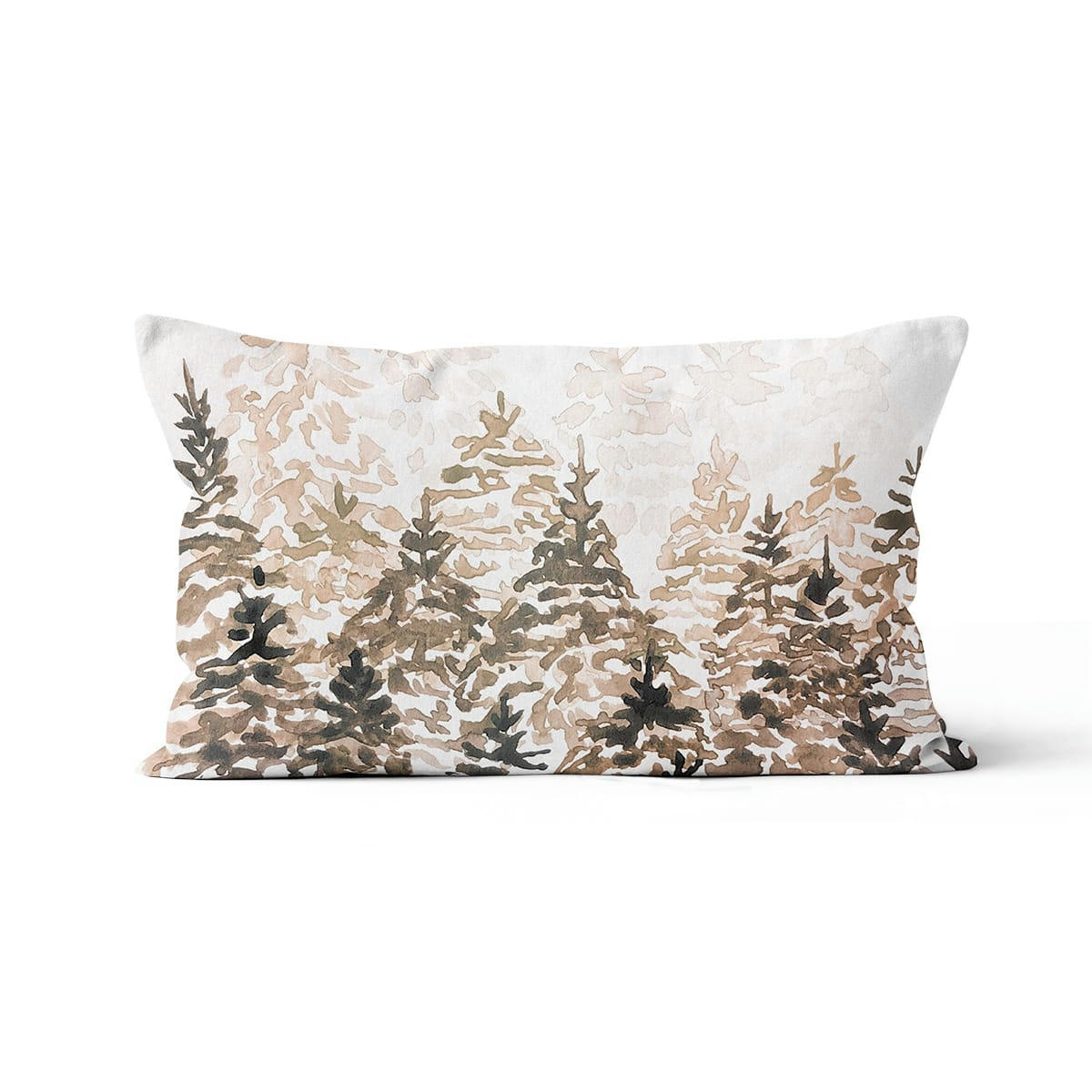 - Coussin imprimé nature velours jaune 40x67cm