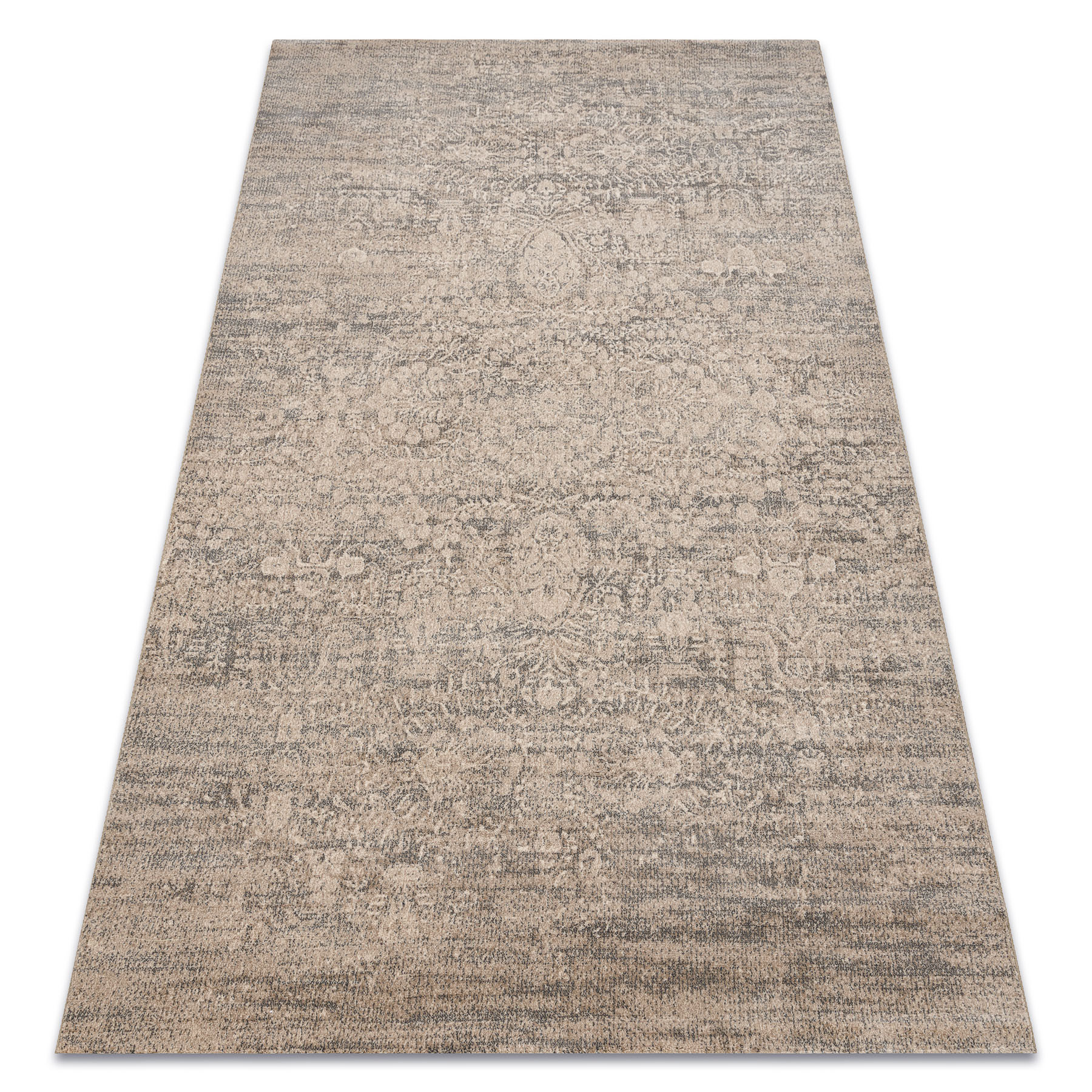 Dywan wełniany JADE 45008/110 Ornament beż / niebieski OSTA 85x160 cm