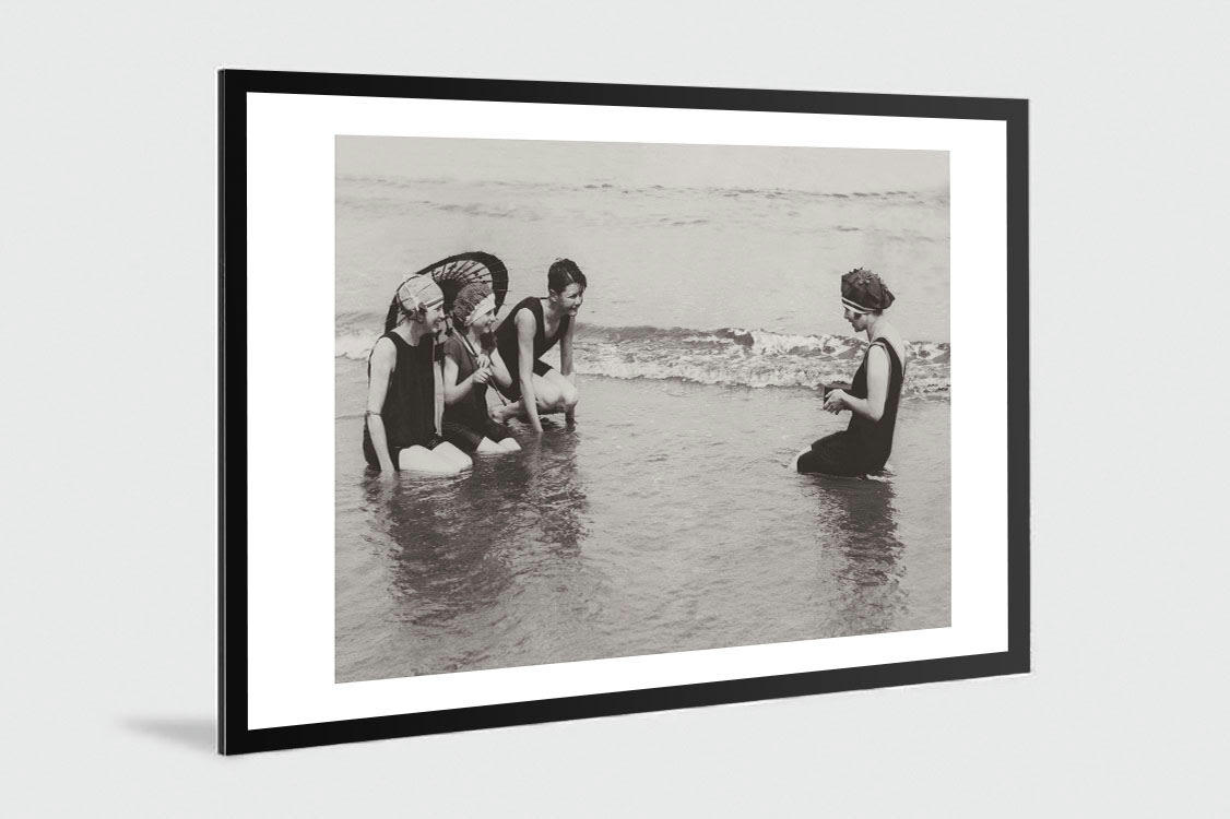 MER - Photo ancienne noir et blanc mer n°54 alu 30x45cm