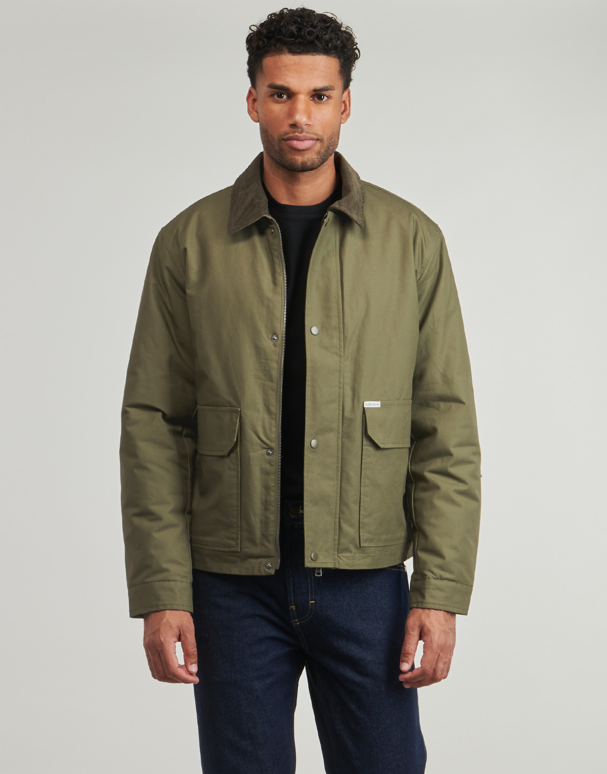 Guess - JKT WITH POCKETS - Kaki