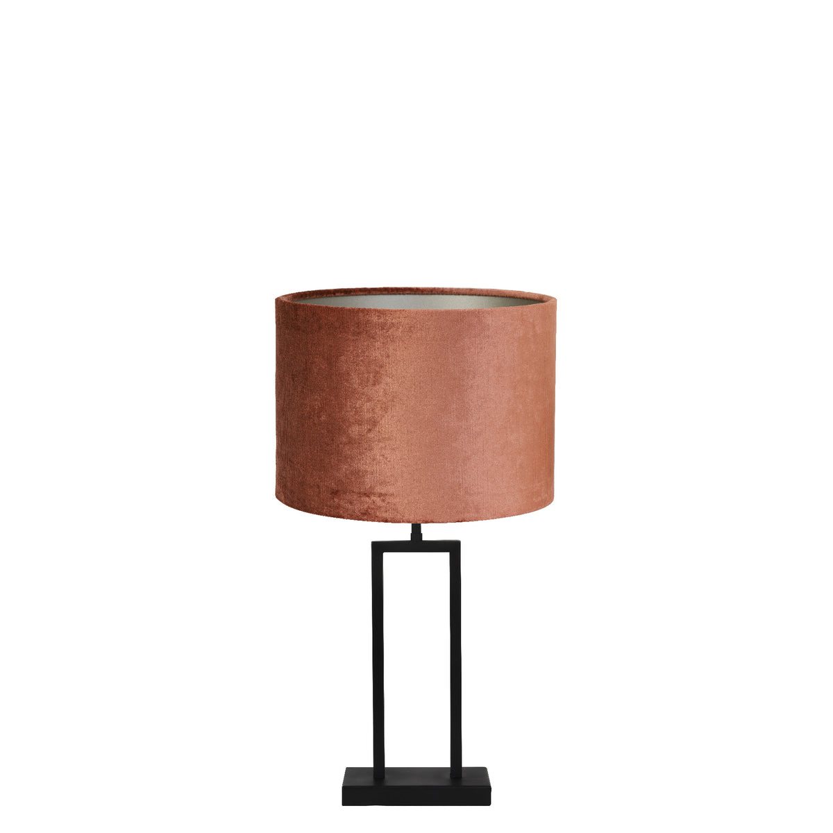 Light & Living tafellamp Shiva/Gemstone - zwart, terra - 30x30x62cm
