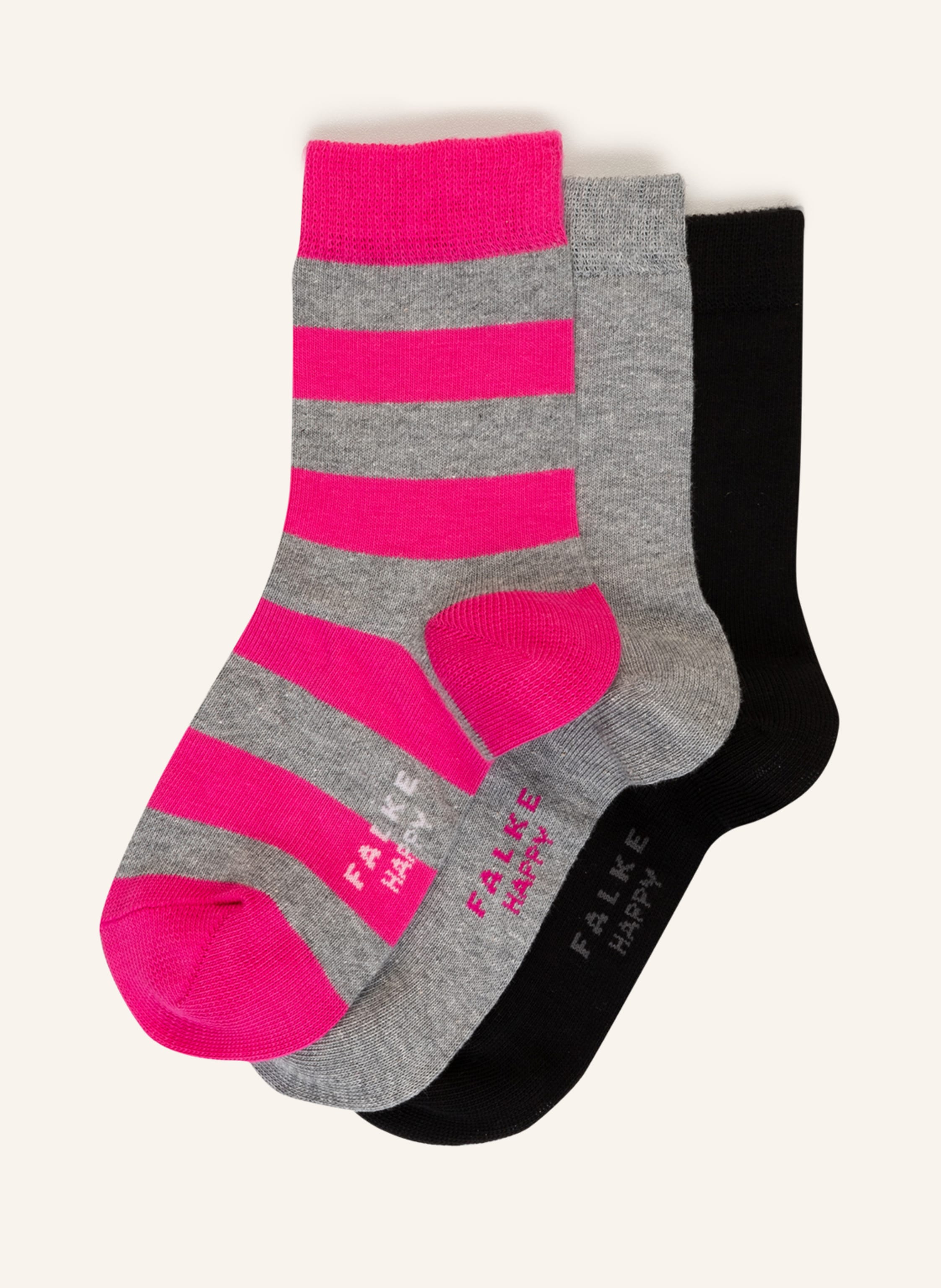 FALKE 3er-Pack Socken HAPPY mit Geschenkbox