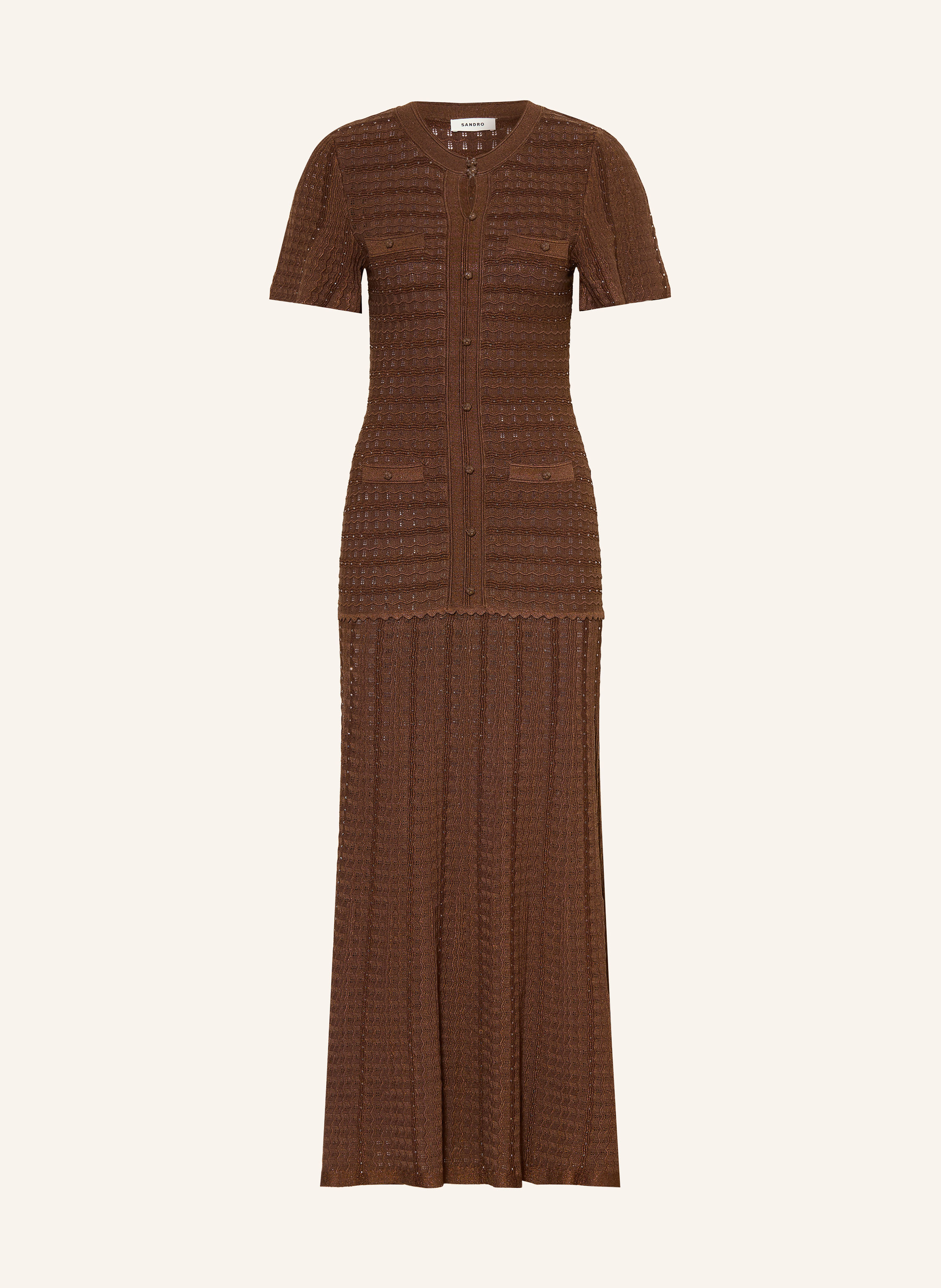 SANDRO Strickkleid DIANE mit Glitzergarn