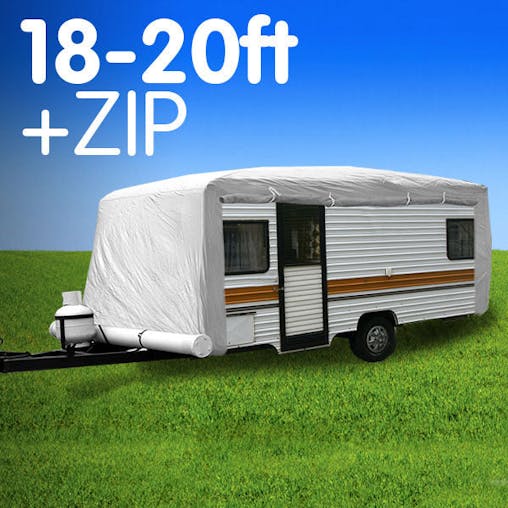 NNEDPE Caravan Cover with zip 18-20 ft