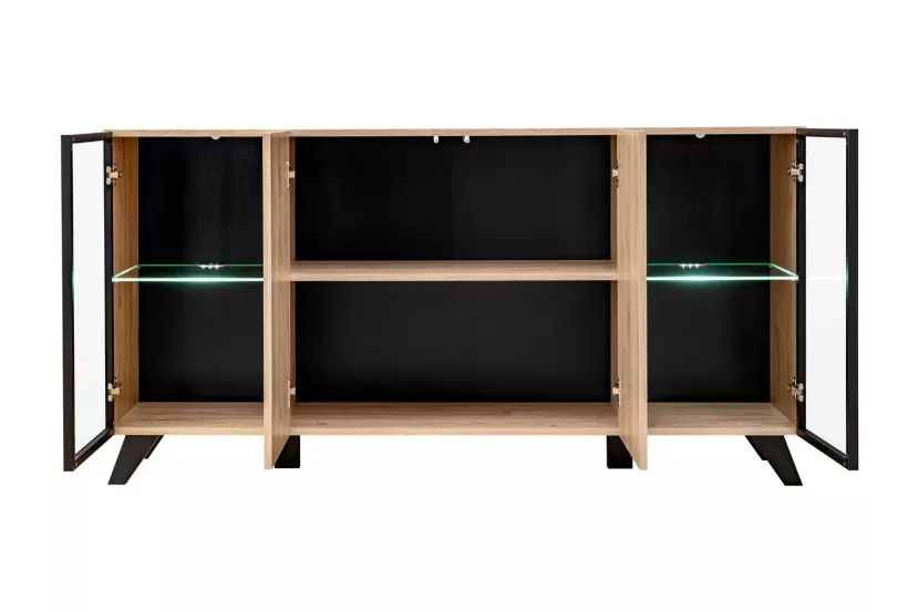 Komoda LIAM 160 LED hickory jackson