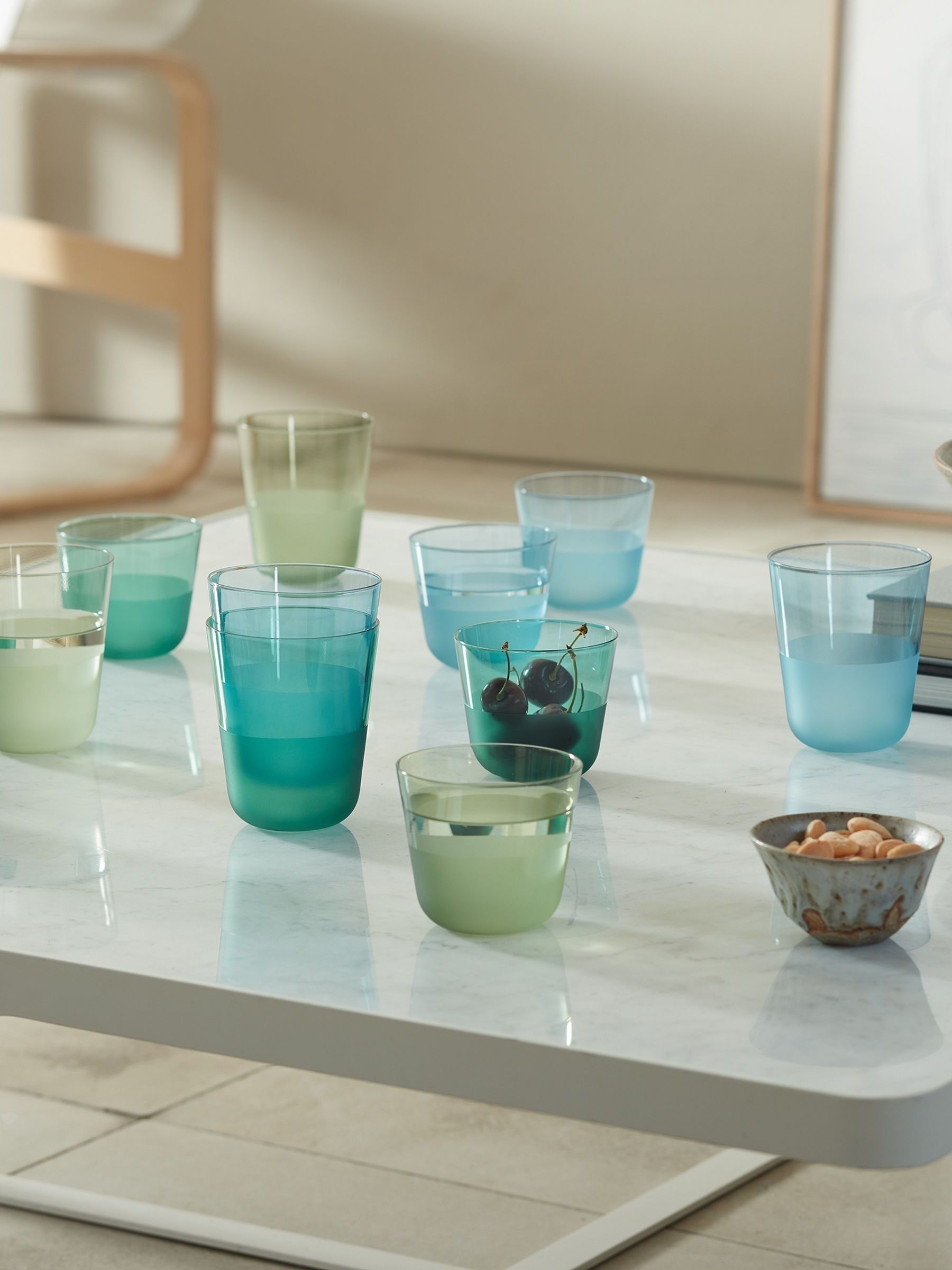 LSA International Set of 2 Sky Arc Contrast Tumblers 380ml