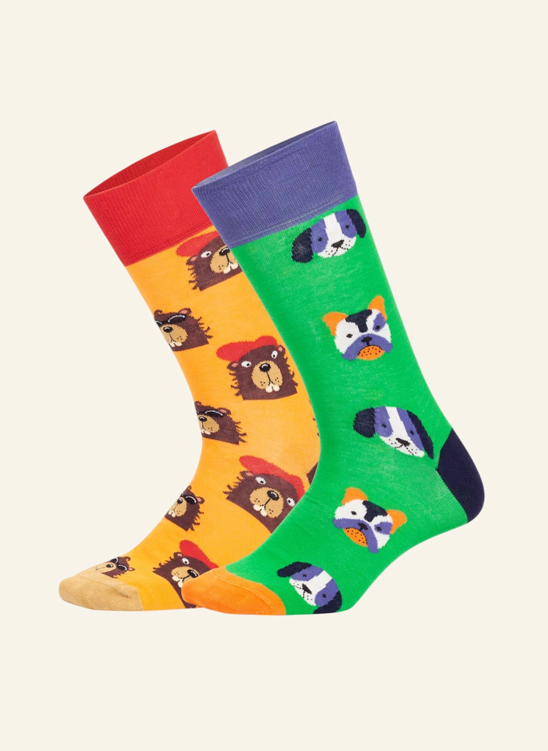 DillySocks Socken DOG VS BIEVER