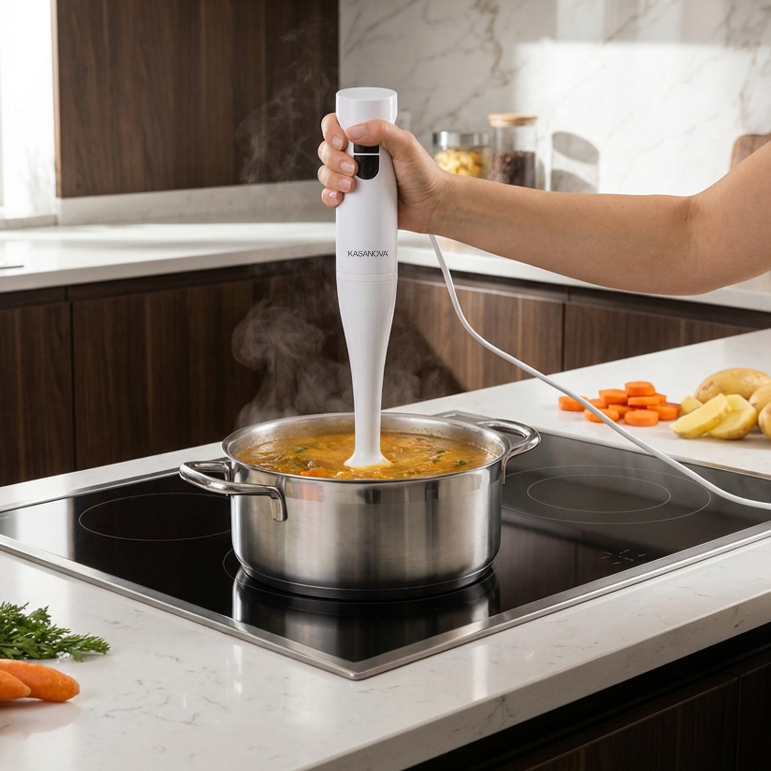 Frullatore a immersione 200 W bianco