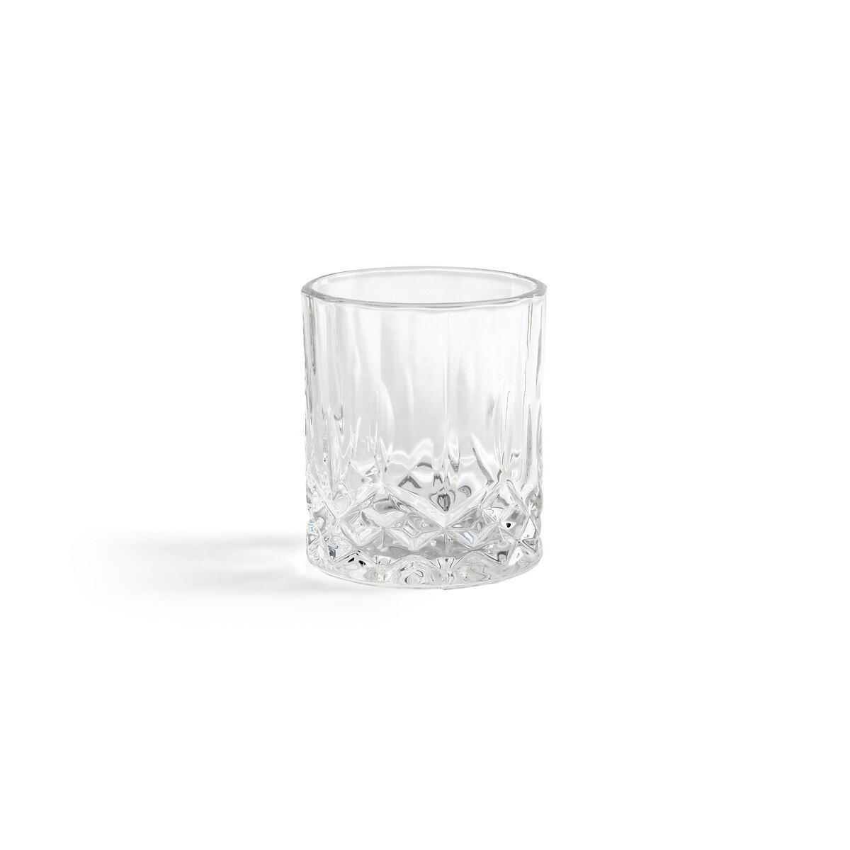 Lot de 4 verres à whisky verre ciselé, Ekos