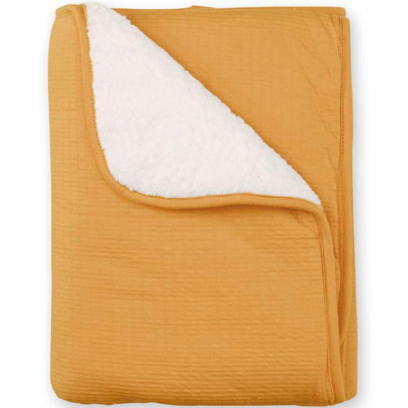 TETRA - Couverture Pady chaude Cadum ocre jaune (75 x 100 cm)