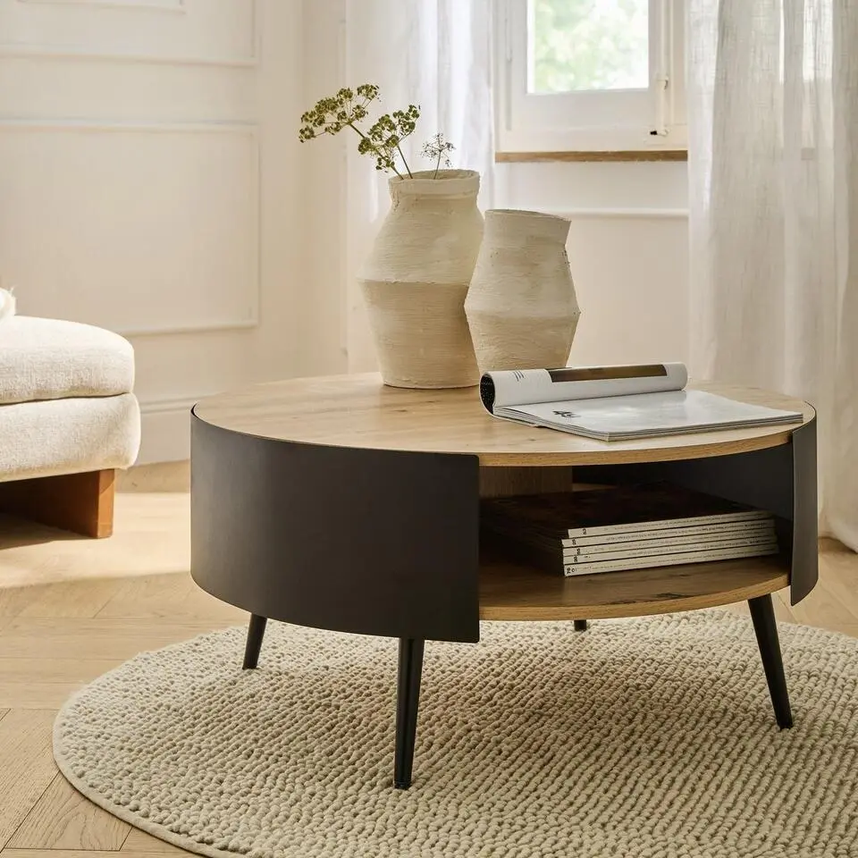 Calicosy - EKLO Salontafel - Eiken - 80x80x39 cm